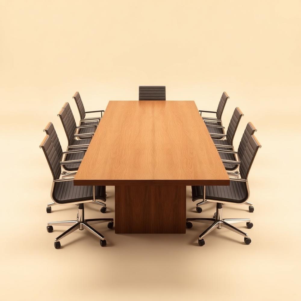 Conference table with chairs